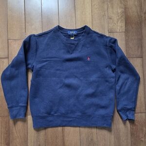Polo by Ralph Lauren Boys Navy Blue Crewneck Sweatshirt Size 10-12